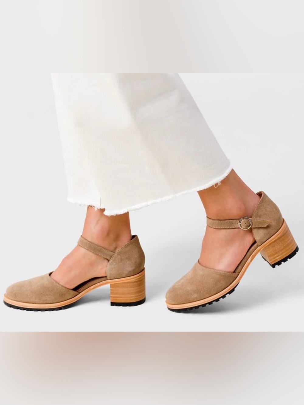 Patina by Portland Leather Goods Mary Jane Suede Block Heel Women’s Size 7